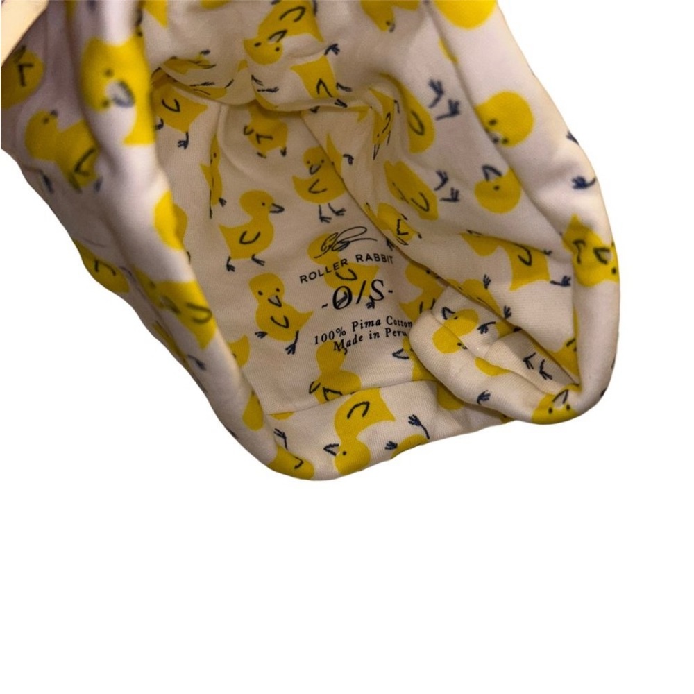 Roberta Roller Rabbit Yellow Duck Print Kids Hat - Picture 5 of 5